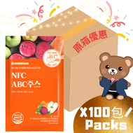 韓國 - 韓國NFC 100%ABC 綜合蔬果汁 (70ml X 100) 原箱優惠