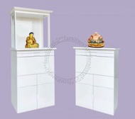 Glossy White Buddhist Altar 神台