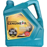 70011006- Green Perodua SAE 0W20 Fully Synthetic Engine Oil (4 liter) for Myvi , Axia , Bezza , Alza