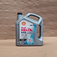 น้ำมันเครื่องดีเซล สังเคราะห์แท้​ Shell HELIX HX8 5W-30 Diesel Fully Synthetic Motor Oil ( 6 ลิตร 7 ลิตร 8 ลิตร)