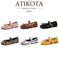 ATIKOTA Women's Flat Shoes Retro Style