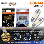 100% Original Osram Festoon C5W 6431 10x31 36 42mm LED Bulb Mentol Lampu Lamp Light Interior Dome Re