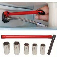 1 Set Red Pipe Wrench, Faucet Wrench, Sink Wrench