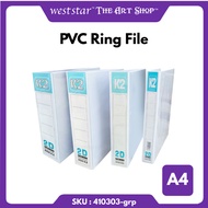 [WE-ARTS] K2 A4 2D PVC Ring File 2D File 25mm, 40mm 50mm, 65mm