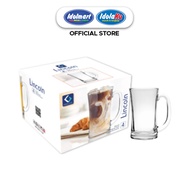 IDOLMART Kimglass Lincolin Glass Cups, Pack of 4 - Elegant, Multipurpose Drinking Cups