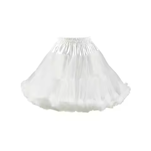 Woman Tutu Skirt Petticoat Crinoline Underskirt Fluffy Pettidress Ladies Puffy Tutu White Luxury Ski