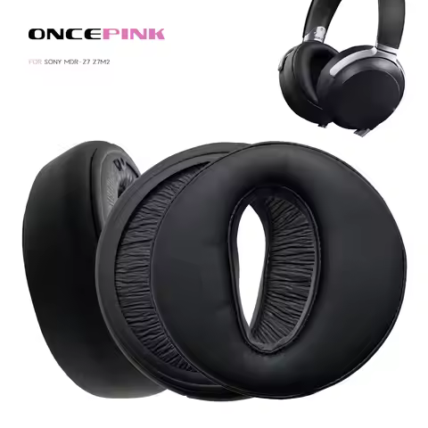 Oncepink Replacement Ear Pads for Sony MDR-Z7 Z7M2 Headphone Cushion Earmuffs Earpads Headband