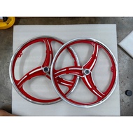 SPORT RIM ALLOY TIGA BATANG SABIT / SPORT RIM BASIKAL 3 BATANG /20 INCH SPORT RIM / KID BICYCLE SPOR