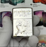 全新有盒Zippo煤油火機 EVA 鍍鉻雙色浮雕