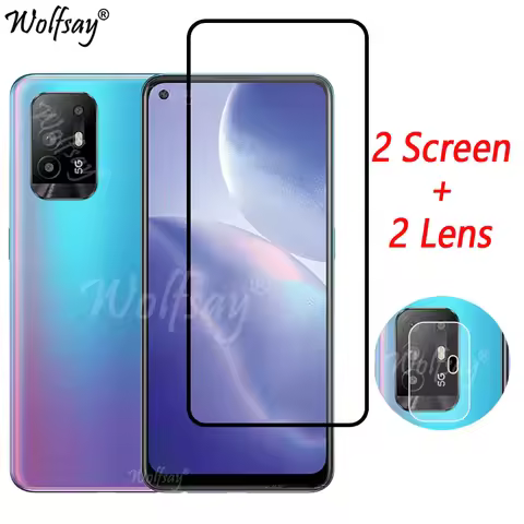 Full Cover Whole Glue Tempered Glass For Oppo Reno5 Z Screen Protector For Oppo Reno 5 Z 5Z Camera G