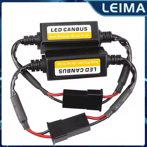 2Pcs For H7 Headlight LED Canbus Decoder Canceller Error Free Resistor Anti-Flicker High Power LED L