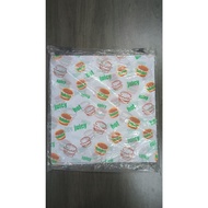Burger Wrapping Paper 100Pcs / Pembalut Kertas Burger 30.5cm×30.5cm 12“×12”