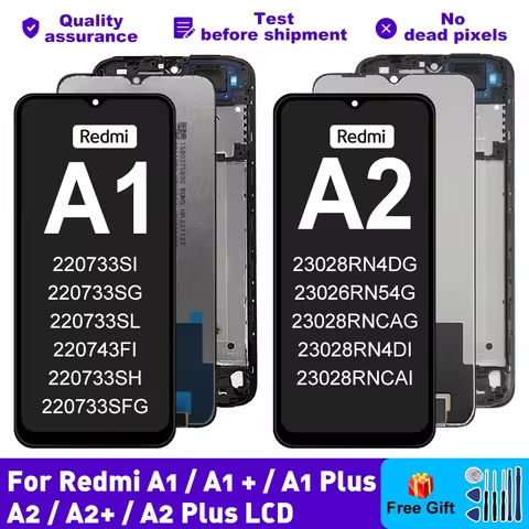 For Xiaomi Redmi A1 Plus LCD 220733SI Screen Touch Display Digitizer Assembly For Redmi A2+ A2 Plus 