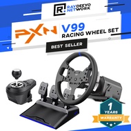 PXN V99 Racing Steering Wheel Paddle Shifters Driving Wheel [PC/SWITCH/PS3/PS4/PS5/Xbox One/Xbox Ser