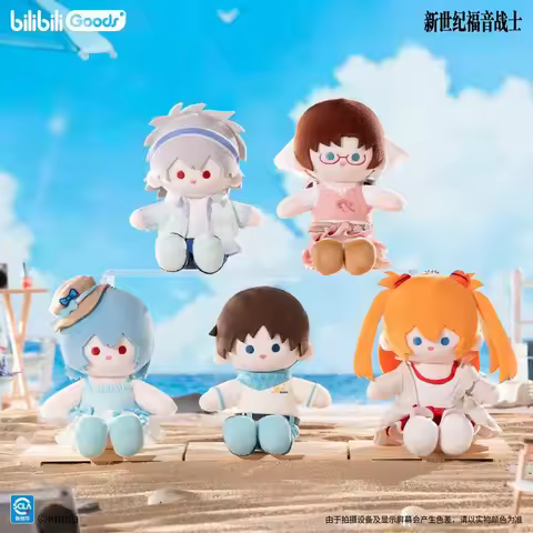 Bilibiligoods Genesis Sea Breeze Rei Ayanami Minicuter Plush Stand Anime Collectible Desk Decor For 