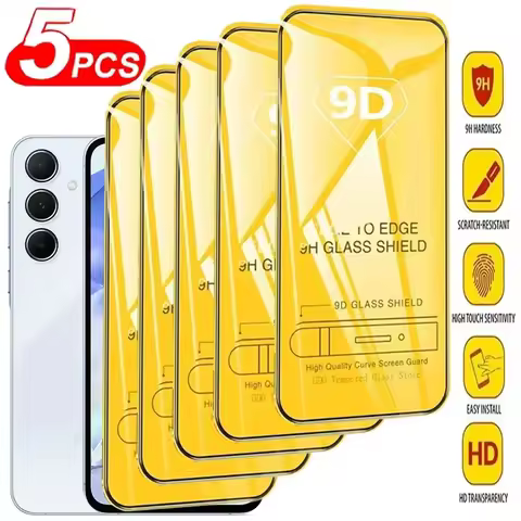 1-5Pcs 9D Tempered Glass For Samsung S25 Ultra S24 Plus S23 S22 S21 S20 FE S10e Lite M52 M51 M32 M31
