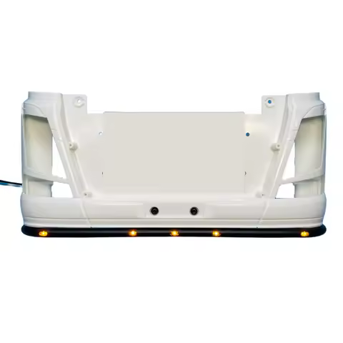 1/14 Metal Front Bumper with LED Lights Guard Bar Upgrade For 1/14 Tamiya RC Truck VOLVO FH16 XL 750