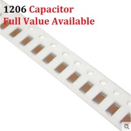 100PCS 1206 104 SMD capacitor 4.7NF 10NF 22NF 47NF 100NF 220NF 50V 472 103 223 473 224 k/m/z 0.01/0.