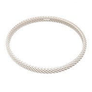 [มือสอง] กำไลข้อมือ Tiffany & Co. รุ่น Somerset ขนาดข้อมือ 19 ซม. ทองคำขาว K18WG กำไลรุ่น Somerset ใ
