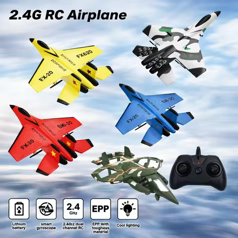 SU35 RC Plane F22 K500 MAX Rc Fighter 2.4G Remote Control Foam Glider Aircraft FX620 EPP Foam Airpla