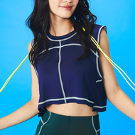 WARRIX X Bunka Crop Top เสื้อครอปแขนกุด (WA-232TRWCL05)
