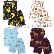 RS Seller Boys Playset / Baju Siang Kanak-Kanak Lelaki / Tshirt Lengan Pendek dan Seluar Pendek ( 1-