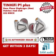 [🎶SG] TINHiFi P1 Plus, 10mm Planar nano diaphragm driver 22Ω, Gold Plated MMCX, in ear earphones, (T