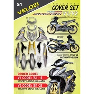 [ VELOZI ] Y15ZR V1 V2 S1 SNIPER GREY MATT YELLOW COVERSET COVER SET - VELOZI