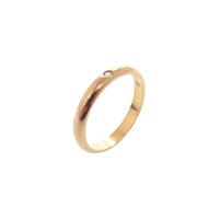 Cartier 1895 Wedding Ring #48 K18PG 750PG Diamond Pink Gold Ring Jewelry 1666 [Pre-owned] CARTIER
