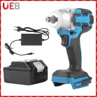 520Nm Cordless Impact Wrench W/ Battery and Charger Brushless Electric Impact Wrench for Makita Batt
