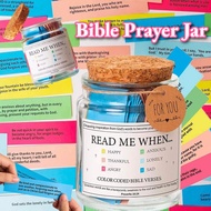 Bible Prayer Jar Verse Savings Jar Color Bible Verses & Prayers for Emotions Devotional Decor & Gift