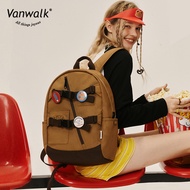 Go Out Vanwalk Taiwan Official.little Bear Burger Series < Cute Japanese College Leisure Backpack >