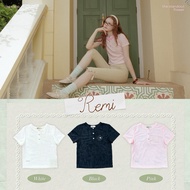 REMI TOP (White•Black•Pink) Shopee Exclusive (24June-24 July) Collect The Code At Trendy