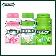 4瓶绿箭无糖口香糖约40粒56g茉莉绿茶玫瑰薄荷原味清凉糖果4 bottles of green arrow sugar-free chewing gum about 40 tablets 56xuy