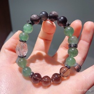 Crystal Hydrating Bracelet Wood Supplement Treasure Basin Green Agate Xiaohongshu Natural Original F