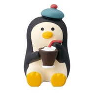 日本 DECOLE Concombre 花園咖啡廳公仔/ 冰咖啡企鵝