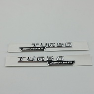 Car Side Emblem Sticker for Mercedes AMG TURBO 4MATIC BITURBO 4MATIC+