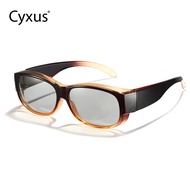 [NEW] Cyxus Wraparound Sunglasses Fit Over Light Shade For Women Men Photochromic Eyeglasses  Suitab
