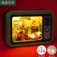 DIY Miniature House Model Kit Handmade Assembly Toy Birthday Gift Wood Material Building Model Stati