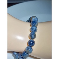 #B245  (2) 100%  Dark Blue Pietersite Bracelet (Lighning Pietersite) 10mm