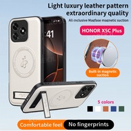Hard Casing Honor X5C X5CPlus X5d Plus HonorX5C HonorX5cPlus Luxury Pu Leather Magnetic Bracket Phon