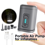 🔥SG stock🔥Portable Air Pump for Inflatables,Mini Electric Rechargeable Inflate Deflate Pump with Cam