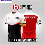 Nxl JERSEY INDONESIA FREE NICKNAME【Free Custom Name & Number】
 Tops