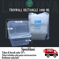 apc thinwall 1000ml rectangle merk dm kotak makan plastik murah