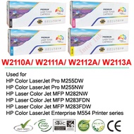 หมึกพิมพ์ HP W2110A/ W2111A/ W2112A/ W2113A (สีดำ/ สีฟ้า/ สีเหลือง/ สีแดง) 206A Premium