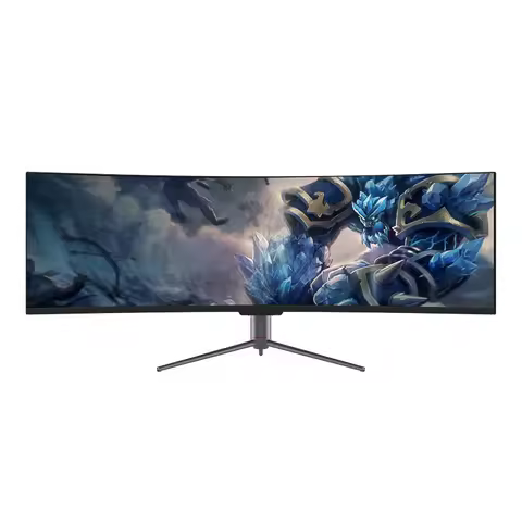49 Inch Frameless IPS Gaming Monitor 144Hz 3840x1080 2ms Response Time 99% SRGB LED