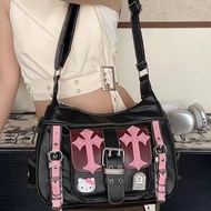y2k Bag Design Sense Versatile American Retro ins Style Crossbody Female Side Backpack Original Nich
