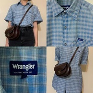 Wrangler｜藍格子短袖襯衫