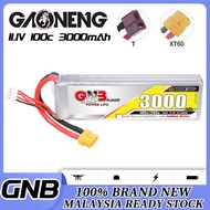 GNB Gaoneng 3000mAh 3S 11.1V 100C LiPo XT60/T Plug for 1/10 RC Car Boat Plane - Bateri Lipo GAONENG 