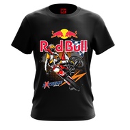 T shirt redbull motorcross baju motorcross t shirt cotton lengan pendek lelaki dan perempuan